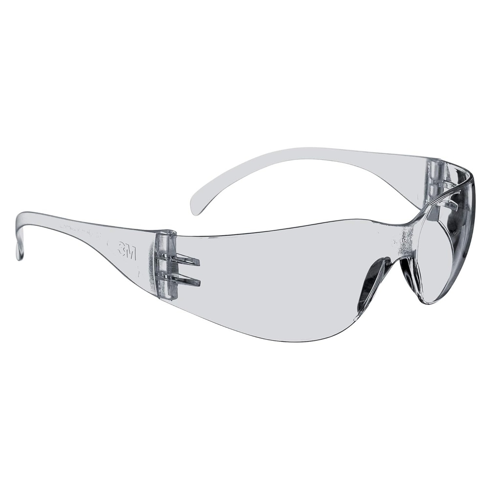 image:image3M Safety Glasses Virtua 1 Pair ANSI Z87 Unisex IndoorOutdoor Clear Hard Coat Lens Clear Frame Economical Eyewear Protection Lightweight Wraparound Coverage UVA UVB UVC