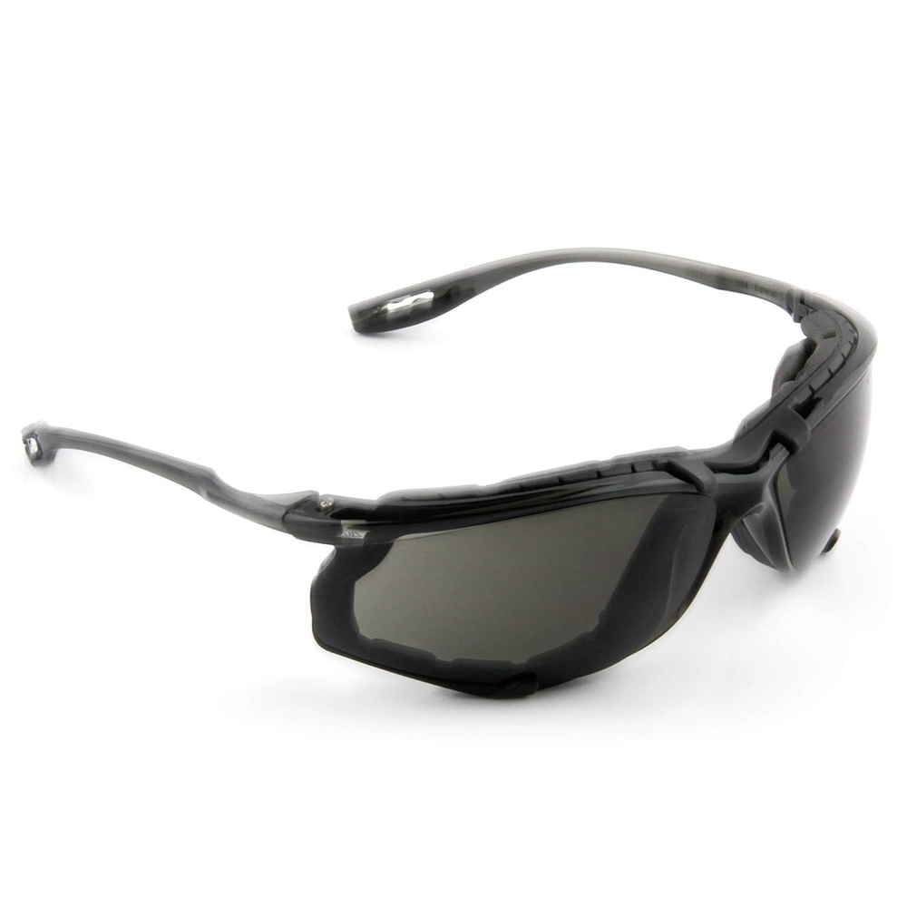 image:image3M Safety Glasses Virtua CCS ANSI Z87 AntiFog IndoorOutdoor Mirrored Lens Blue Frame Corded Ear Plug Control System Removable Foam Gasket Pack of 1Gray Lens  Black Frame With Foam Gasket