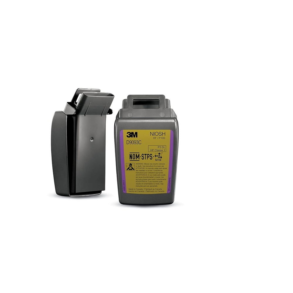 image:image3M Secure Click Hard Case P100 Particulate Filter D9093CB with Nuisance Level Acid Gas Relief MagentaOlive Case of 144 Filters