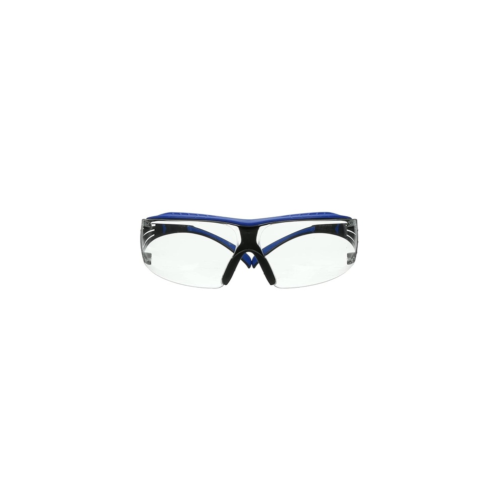 image:image3M SecureFit 400 Series Safety Glasses SF401XSGAFBLU BlueGray Clear Scotchgard AntiFogAntiScratch Lens Pack Of 20