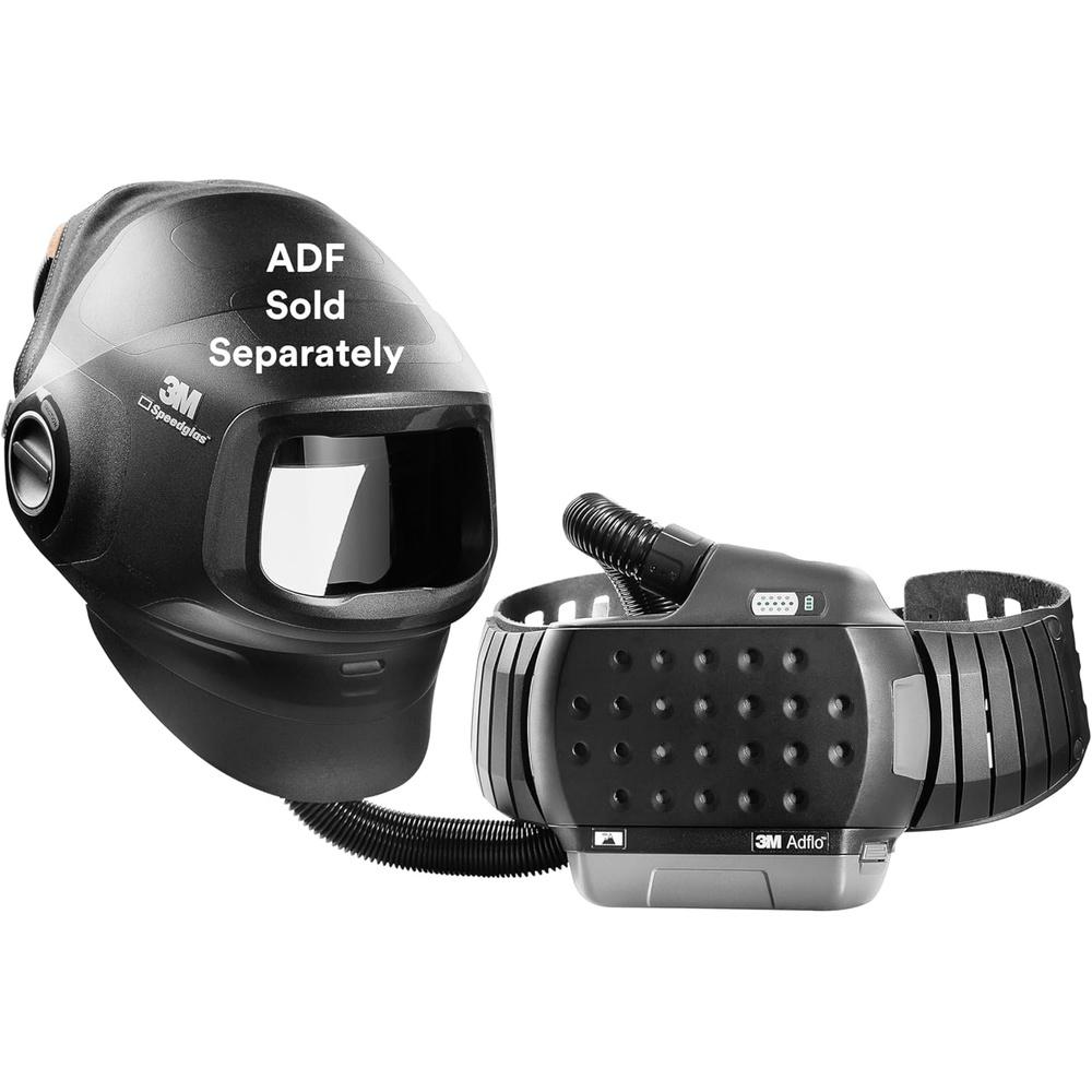 image:image3M Speedglas Welding Helmet G501 and Adflo HighAltitude PAPR Assembly No ADF Heavy Duty with Flip Up Visor Compact Design with Adjustable Head Suspension Grinding and Metal Repair 46110100