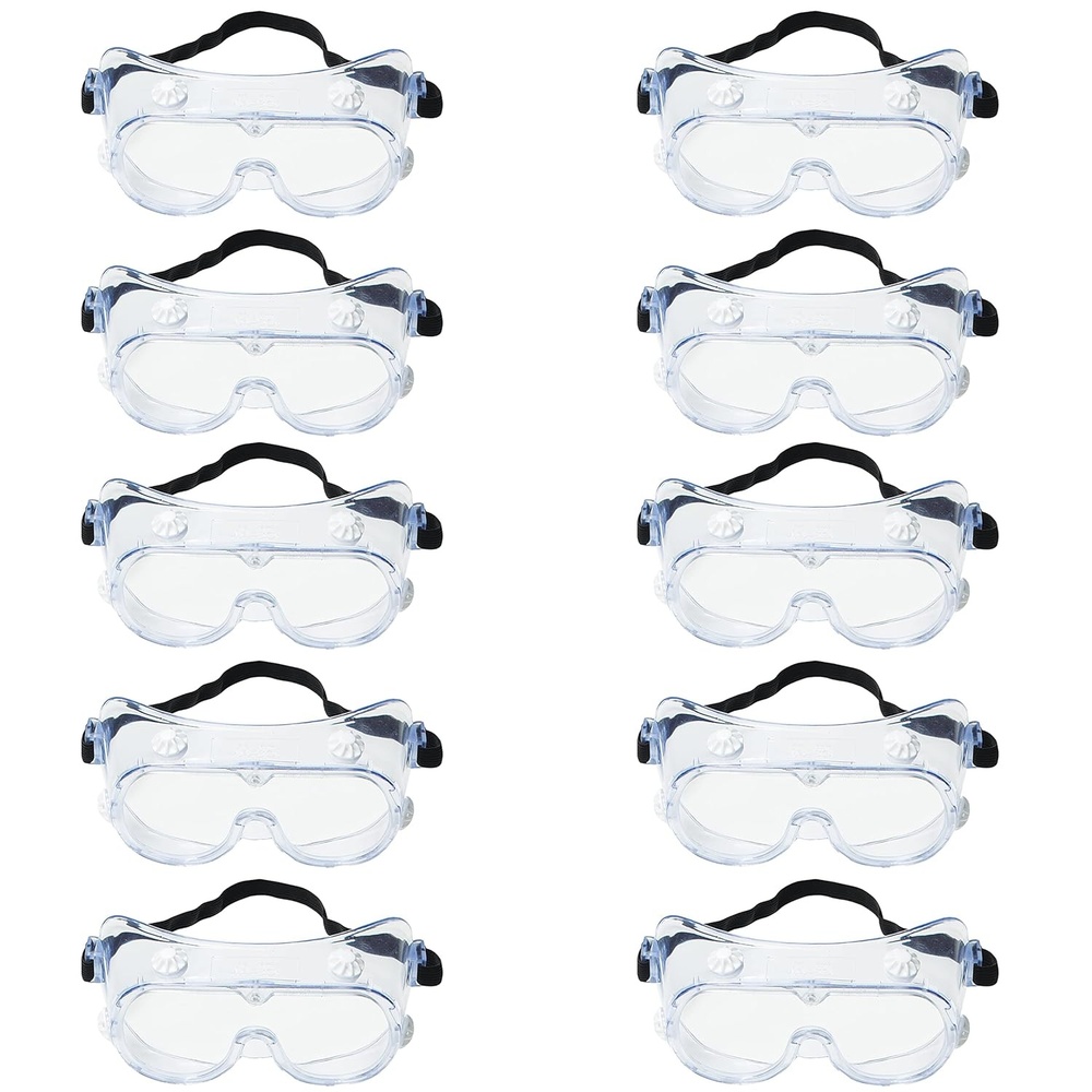 image:image3M Splash Safety Goggles AntiFog Pack of 10 Clear Anti Fog Lens 406610000010
