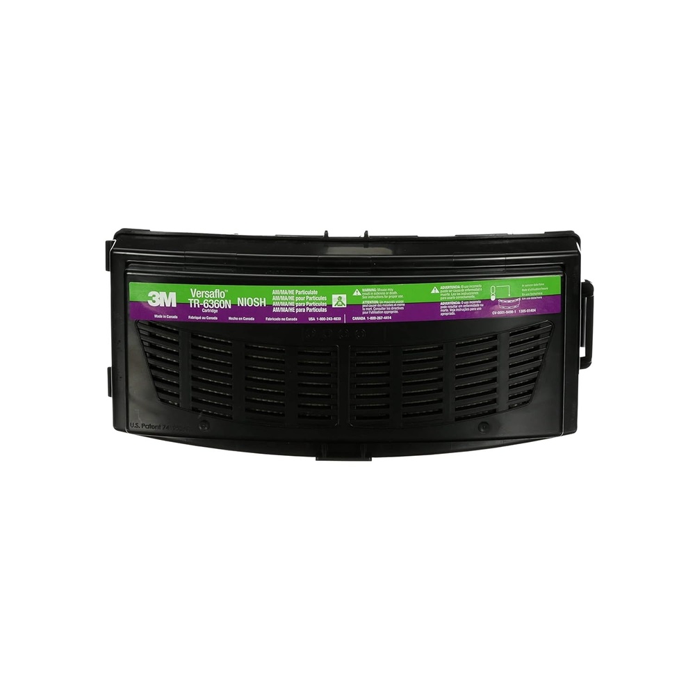 image:image3M Versaflo HEPA Cartridge TR6360N AmmoniaMethylamine Use with TR600TR800 PAPR Powered Air Purifying Respirator PAPR Pack of 5