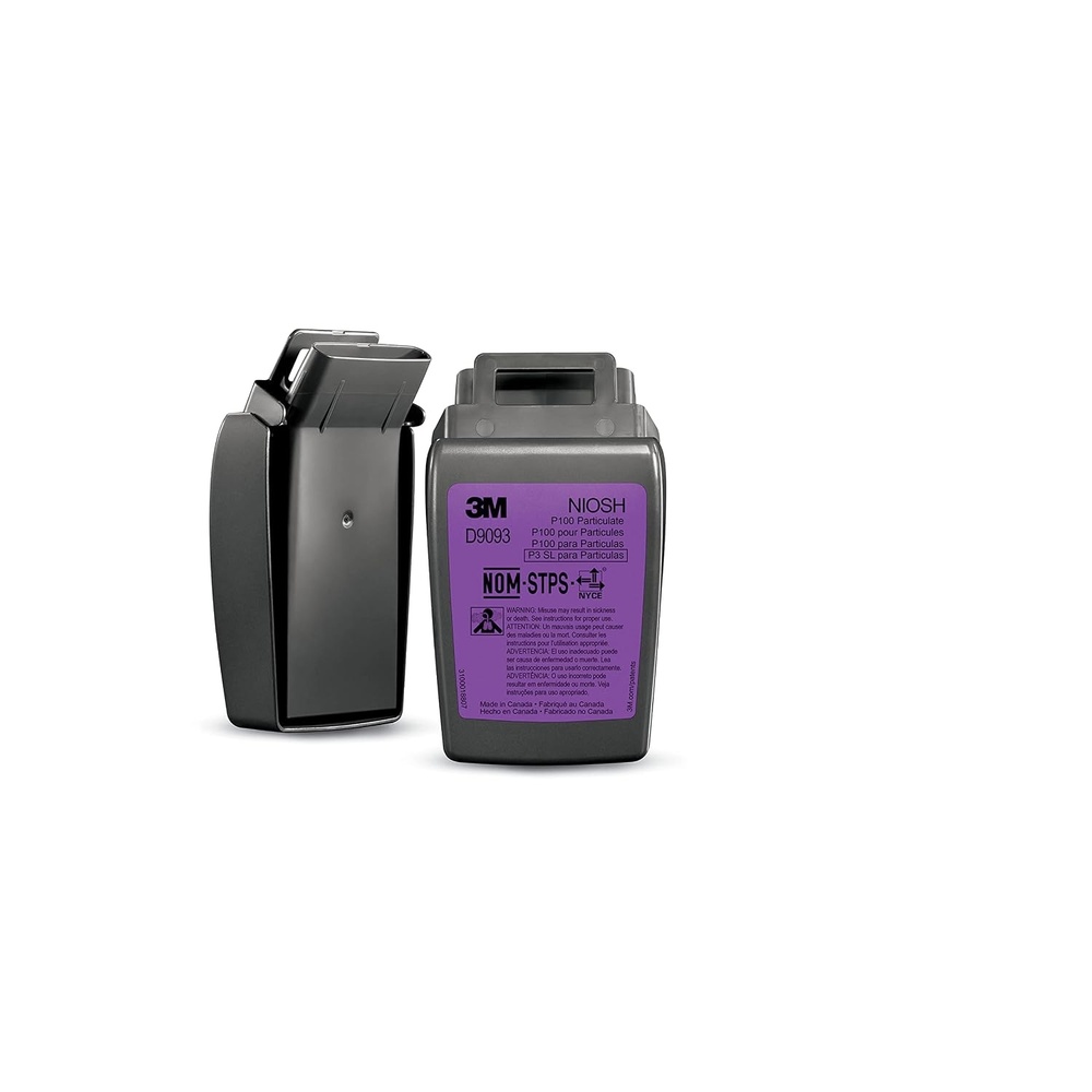 image:imageSecure Click 3M P100 Particulate Filter Secure Click D9093B Hard Case Case of 72 Pairs Certain Oil and NonOil Based Particles NIOSH Approved
