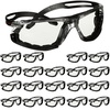 Clear Lens With Foam Gasket  Black Frame