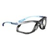 Clear Lens  Blue Frame With Foam Gasket