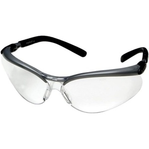 3M Anti-Fog Safety Glasses, Silver/Black Frame, Clear Lens