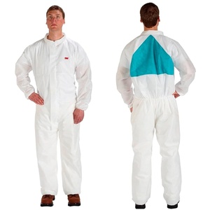 3M Disposable Protective Coverall 4520CS-BLK-L, 25 EA/Case,White,Large(1 Pack)
