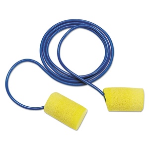 3M Ear Plugs, E-A-R Classic 311-1101, 200 Pairs of Disposable Earplugs, 1 Pair/Poly Bag, Corded, Noise Reduction Rating 29 dB NRR, Foam, Regular Size, Roll Down, Compliant with ANSI/ASA S12.71-2018(Corded)