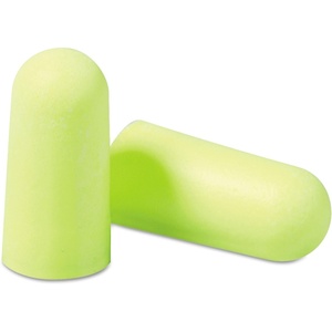 3M Ear Plugs, E-A-Rsoft Yellow Neons 390-1250, 500 Pair of Disposable Earplugs, Dispensing Box, Regular Size, Uncorded, 33 NRR, Tapered Cylinder Shape, Slow Recovery Foam(Ear Plugs)