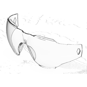 3M Goggle Gear, 500-Series, GG501SGAF-LENS, Clear Scotchgard Anti-fog Replacement Lens