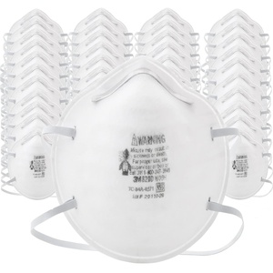 3M N95 Particulate Respirator 8200, 160/Case, NIOSH APPROVED, Disposable, Sweeping, Sanding, Grinding, Sawing, Bagging, Dust, 8 Packs of 20 Respirators(1 Count (Pack of 160))