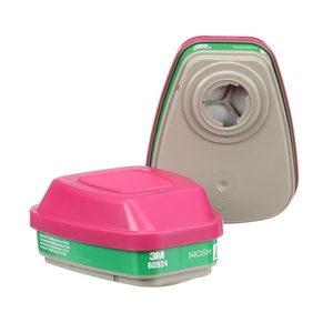 3M P100 Respirator Cartridge/Filter 60924, 1 Pair, NIOSH APPROVED, Helps Protect Against Ammonia, Methylamine and Particulates, For General Manufacturing, Industrial Maintenance, Heavy Industrial