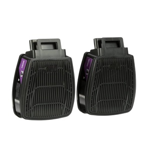 3M P100 Respirator Cartridge/Filter, Secure Click D80921 Organic Vapors Combination Cartridge, NIOSH Approved, Dual-Flow for Greater Breathability and Comfort, 1 Pair