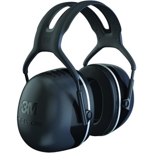3M PELTOR Ear Muff Hearing Protection, X5 Series, Noise Protection NRR 21 dB, Construction, Manufacturing, Automotive(Over the Head)