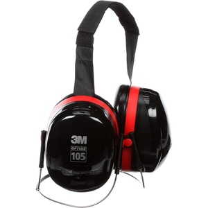 3M PELTOR Hearing Protection Optime 105 Earmuffs, E-A-Rfit Compatible, Assembly, Sanding, Grinding(Behind-the-head)