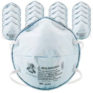3M Particulate Respirator 8246, Pack of 20, R95, NIOSH APPROVED, with Nuisance Level Acid Gas Relief, Carbon Filter Layer, AG Reduction, Disposable