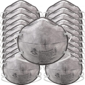 3M Particulate Respirator 8247, Pack of 20, R95, NIOSH Approved, Disposable Respirator for Oil Environments, Braided Comfort Strap, Carbon Filter Material