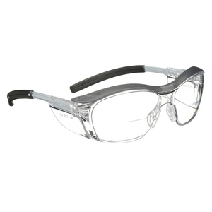 3M Safety Glasses with Readers, Nuvo Protective Eyewear, +2.5, ANSI Z87, Gray Frame, Clear Lens, Soft Nose Bridge, Side Shields(Clear Lens (+1.5)  Gray Frame)