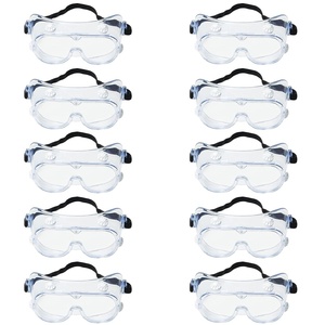 3M Splash Safety Goggles Anti-Fog, Pack of 10, Clear Anti Fog Lens, 40661-00000-10