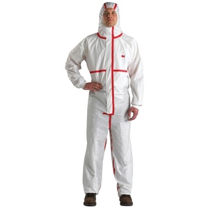 3M Unisex Adult Protection Protective Work and lab Coveralls, White, Large US(White)