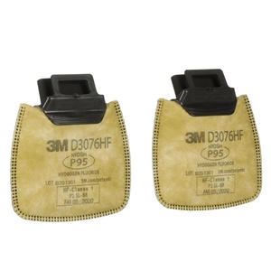 Secure Click P95 Respirator Filter, Secure Click D3076HF Filter, Hydrogen Fluoride with Nuisance Acid Gas Relief, NIOSH Approved, Dual-Flow for Easier Breathing, 1 Pair