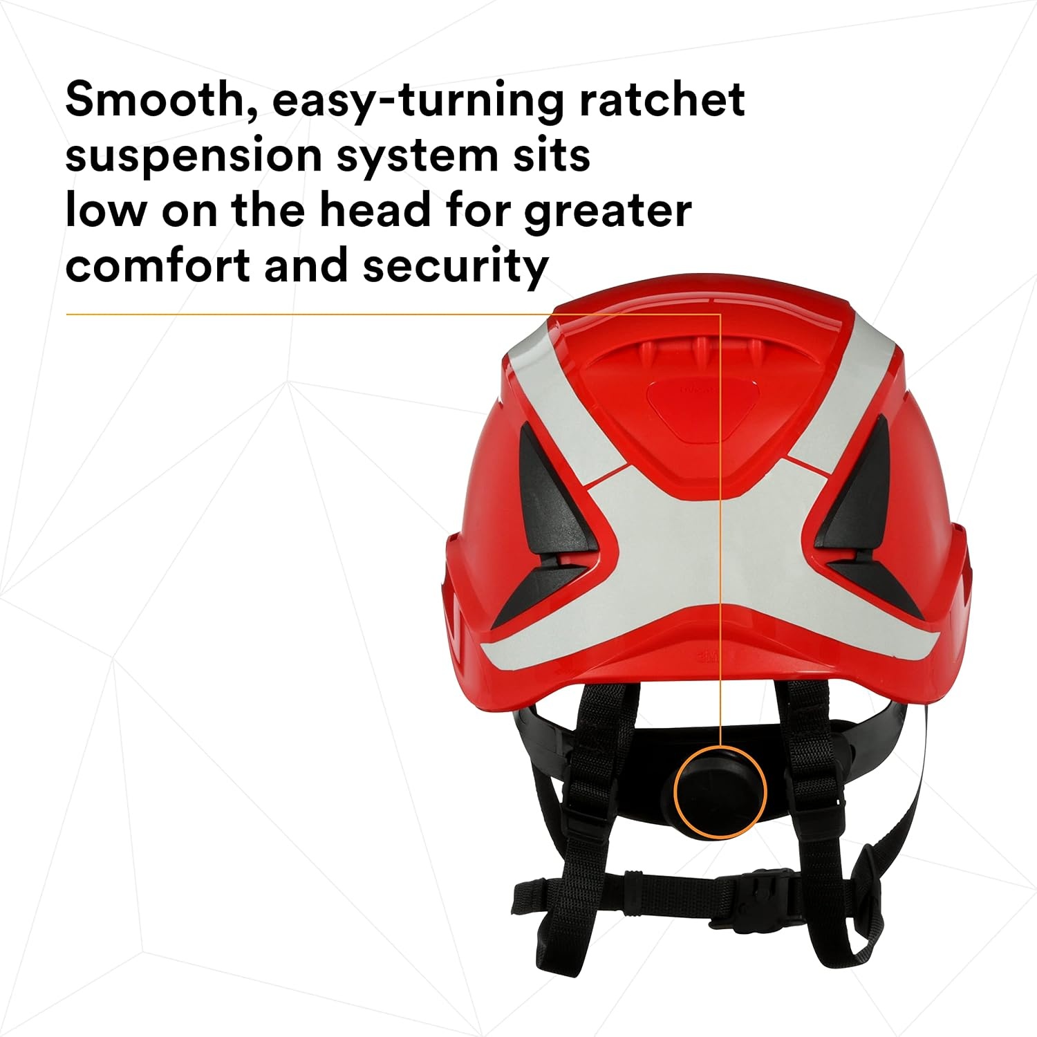image:image3M SecureFit Safety HelmetHard Hat Climbing Style Construction Manufacturing Forestry Utilities Work at Height X5005XANSI Scotchlite Reflective Red