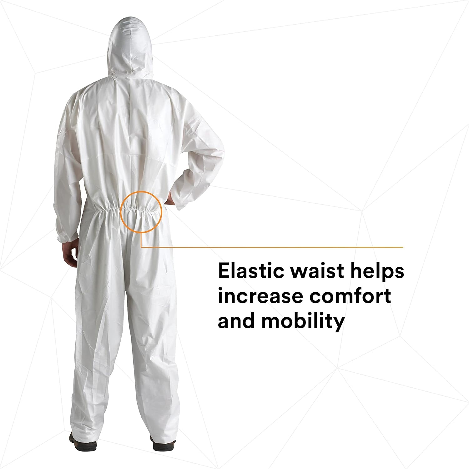 image:image3M 4510 Disposable Microporous Laminate Coverall Elastic Cuff White Medium Case of 25White