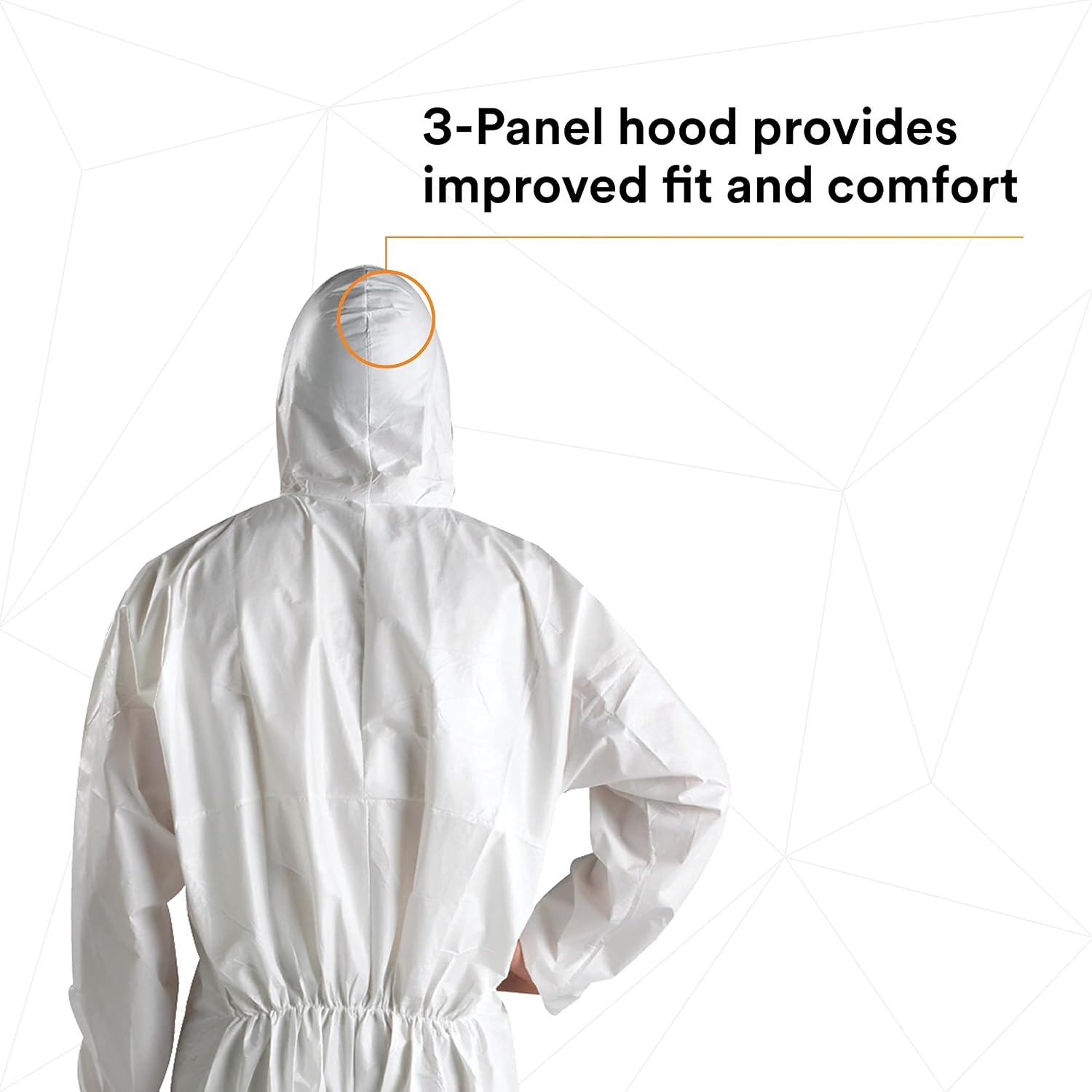image:image3M 4510 Disposable Microporous Laminate Coverall Elastic Cuff White Medium Case of 25White